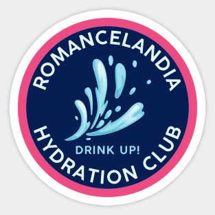 Romancelandia Hydration Club Sticker